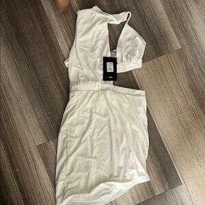 Fashion Nova White Cutout Dress